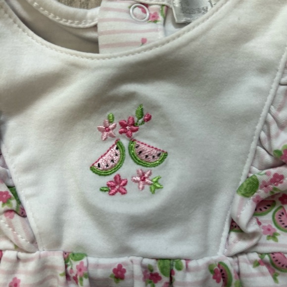 Kissy Kissy Watermelon Bubble Romper Sz 0-3 Mo - Picture 4 of 10